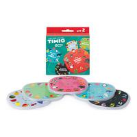 TIMIO Disc-sett 2 - Tall, barnerim, sjødyr, former og frukt - 1 stk.