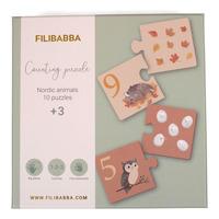 Filibabba Telle puslespill - Nordiske dyr - 1 stk.