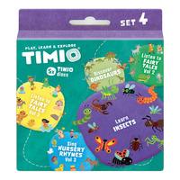 TIMIO Disc Set 4 - Barnesanger, eventyr, dinosaurer og små insekter - 1 stk.