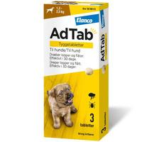AdTab 56mg tyggetabletter til hund (XS) - 3 stk