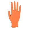 Abena Classic Sensitive Powder-Free Nitrile Gloves Orange - 100 stk.
