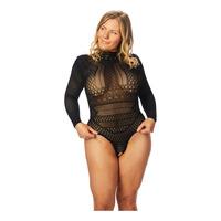 NORTIE Gry Bunnløs Bodystocking - Plus Size - 1 stk.