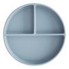 Mushie Silikone Tallerken Romdelt Powder Blue - 1 stk.