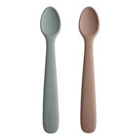 Mushie Silikon Skeer Stone/Cloudy Mauve - 2 stk.