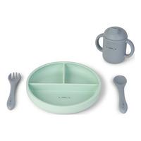 SARO BABY Food & Fun Silikon Spisesett - Mint - 1 stk.