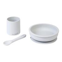 SARO BABY Silikon Spisesett - Gray - 1 stk.