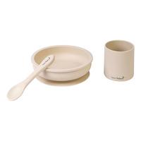 SARO BABY Silikon Spisesett - Sand - 1 stk.