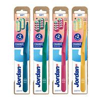 Jordan Change Tannbørste 2 Heads Soft - 1 stk.