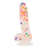 Addiction Party Marty Confetti Dildo - 18 cm.