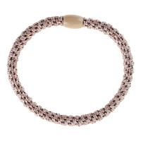 By Stær Hårstrikk Tynn Taupe Glitter - 1 stk.