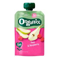 Organix Fruktpuré med Pære & Bringebær 6+ mnd. Ø - 100 g.