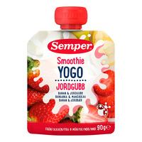 Semper Smoothie Yogo m. Jordbær & Banan 6 mdr. - 90 g.
