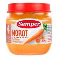 Semper Gulrotpuré 4+ mdr. - 125 g.