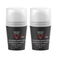 Vichy Homme 72H Extreme Control Anti-Perspirant Deodorant Roll-On - 2 pakning