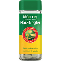 Møllers Pharma Hår & negler tabletter - 90 stk