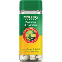Møllers Pharma D-vitamin & C-vitamin tabletter  - 100 stk