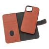 RadiCover Wallet Case 2i1 Anti-stråling Læder MagS Brun - iPhone 15 - 1 stk.