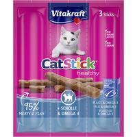Vitakraft Cat Stick, rødspette og omega-3 - 1 stk.