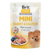 Brit Mini med kanin og laks i saus - 85 g.