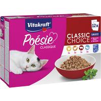 Vitakraft Poésie Classique våtmat til katt multipack, sauce - 12 stk
