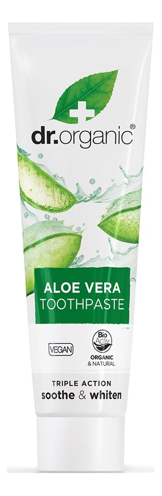 Kjøp Dr. Organic Aloe Vera Toothpaste - 100 ml. på Med24.no