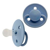 Mininor silikonsmokk 0 mnd+, blå - 2 stk