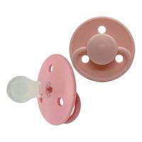 Mininor silikonsmokk 6 mnd+, lysrød - 2 stk.