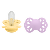 BIBS Infinity Symmetrisk Silicone Pale Butter/Violet Sky 2 pak - flere størrelser - Str. 2