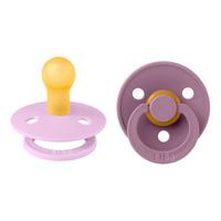 BIBS Colour Latex Rund Violet Sky/Mauve 2 pak - flere størrelser