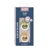 BIBS Colour Latex Round Sage GLOW/Vanilla GLOW 2-pakning - flere størrelser