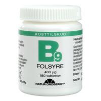 Natur-Drogeriet B9 Folsyre 400 µg - 180 tabl.