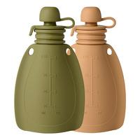 Mininor Smoothieflaske Mosegrønn/Rådyr 2 stk. - 120 ml.