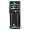 Wild Refillable Natural Deodorant Fresh Cotton & Sea Salt Black Case - 1 stk.