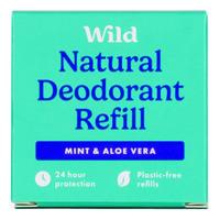 Wild Natural Deodorant Refill Mint & Aloe Vera - 40 g.