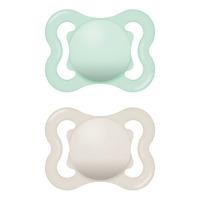 MAM Air 0-6 mnd. silikon - blå - 2 stk.
