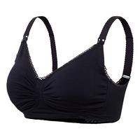 Carriwell Graviditets- og Amme-BH m. Vattert innlegg og Gel-Support Sort - Flere størrelser