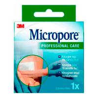 Micropore 3M kirurgisk tape 2,5 cm x 10 m - brun