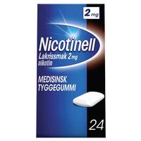Nicotinell tyggegum 2mg lakris - 24 stk.