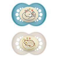 MAM Original Night Smokk Blå/Hvit 16-36 mnd. - 2 stk.