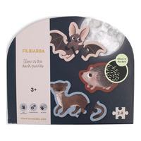 Filibabba Selvlysende puslespill - Skogens dyr - 1 stk.