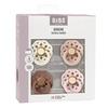 BIBS Boheme Latex Ivory/Blush/Woodchuck/Blossom 4-pakning - Flere størrelser