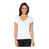 Boody Women's V-Neck T-Shirt, hvit - S