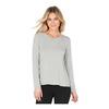 Boody Women's Long Sleeve Round Neck T-Shirt, grå - S