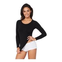 Boody Long Sleeve Topp, sort - XL