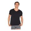 Boody Men's V-Neck T-Shirt, sort - S