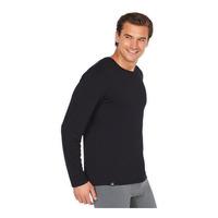 Boody Men's Long Sleeve Crew Neck T-Shirt, sort - XL
