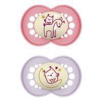 MAM Original Night Smokk 6-16 mnd, Rosa/Lilla - 2 stk