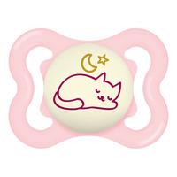 MAM Supreme Night Silikon Smokk 0-6 mnd. - Rosa