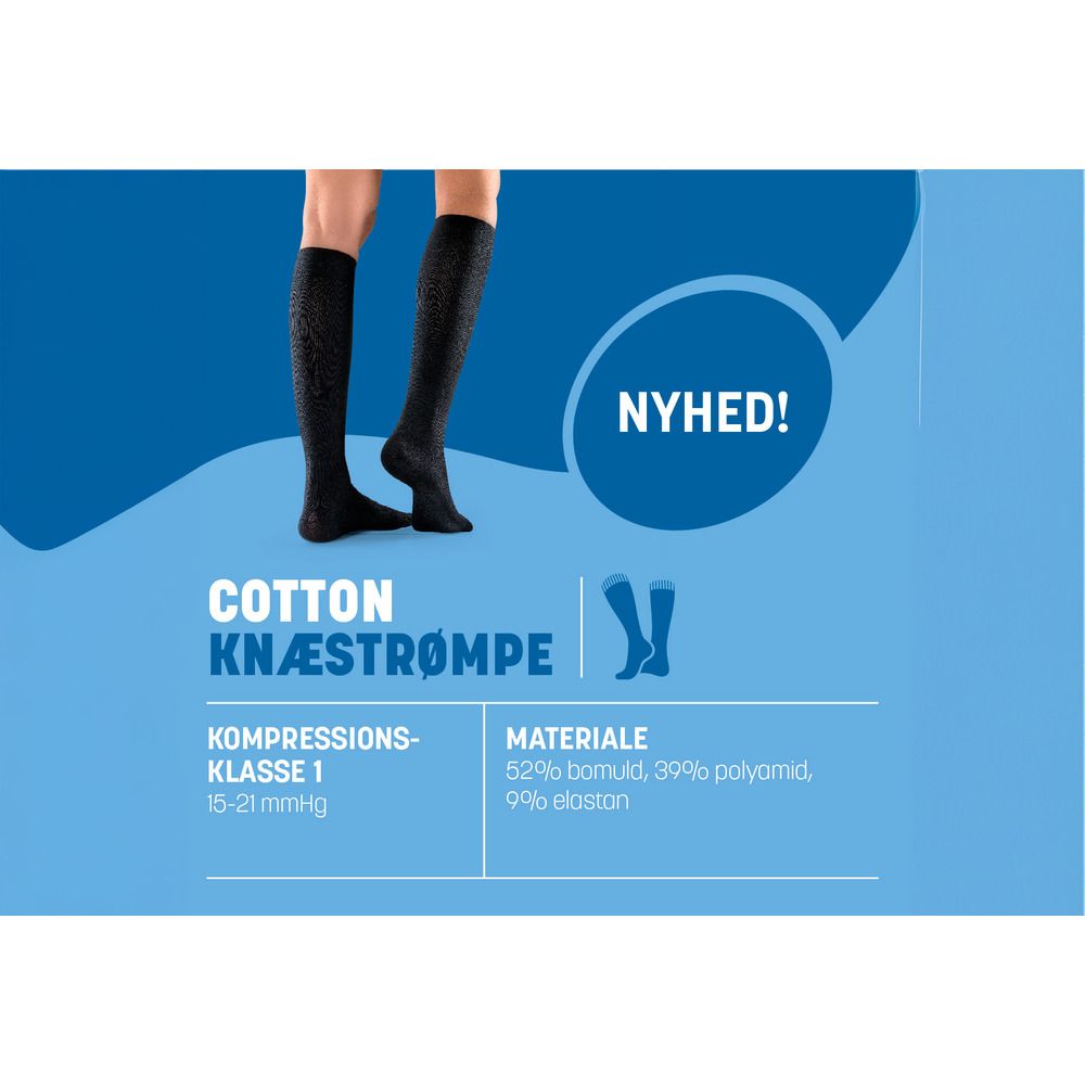 Kjøp Mabs Cotton Knee Svart - Flere størrelser hos Med24.no