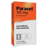 Paracet 125 mg stikkpiller